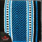 MADE IN USA FE329-F HILASON WESTERN WOOL FELT SADDLE BLANKET PAD BLACK TERQUOISE