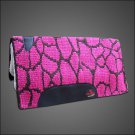 MADE IN USA FE09 HILASON WESTERN WOOL FELT SADDLE BLANKET PAD PINK BROWN GIRAFFE