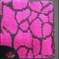 MADE IN USA FE09 HILASON WESTERN WOOL FELT SADDLE BLANKET PAD PINK BROWN GIRAFFE