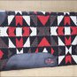FEP235 HILASON WESTERN NEW ZEALAND WOOL SADDLE BLANKET HORSE RODEO CRIMSON BROWN
