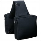 WEAVER HEAVY DUTY DURABLE NYLON SADDLE BAG ZIP CLOSURE NP HARDWARE BLACK
