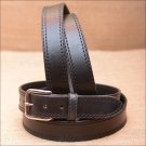 52" HILASON HAND MADE HEAVY DUTY BUFFALO HIDE LEATHER STICHED BELT