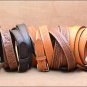 52" HILASON HAND MADE HEAVY DUTY BUFFALO HIDE LEATHER STICHED BELT