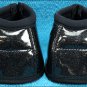 GLITTER BLACK X-LARGE PROFESSIONAL CHOICE SECURE FIT OVERREACH HORSE BELL BOOTS
