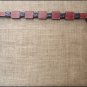 HILASON WESTERN LEATHER HORSE BREAST COLLAR W/ RAWHIDE BRAIDING MAHOGANY