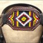 HILASON WESTERN RAWHIDE LEATHER HORSE HEADSTALL BREAST COLLAR BEADED BROWN