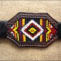 HILASON WESTERN RAWHIDE LEATHER HORSE HEADSTALL BREAST COLLAR BEADED BROWN