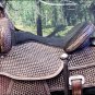 TT105RO-F HILASON FLEX-TREE TRAIL PLEASURE WESTERN ENDURANCE LEATHER SADDLE 15"