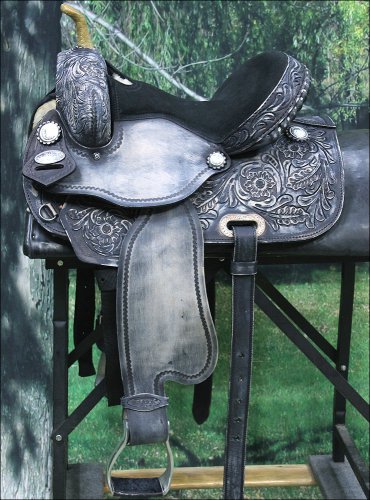 TT204BKRO-F HILASON WESTERN FLEX TREE BARREL RACING TRAIL RIDING HORSE SADDLE 16