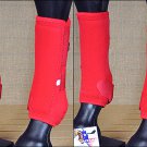 F10 MED TOUGH1 FRONT REAR LEG VENTED SPORTS MEDICINE HORSE SPLINT BOOTS RED