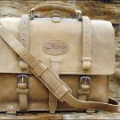 GL100NL-F GLANOR NATURAL RUSTIC VINTAGE LEATHER BRIEFCASE BACKPACK LAPTOP BAG XL