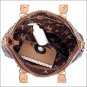 AMERICAN WEST LEATHER WOODLAND BLOOM LADIES ZIP TOP TOTE SHOULDER HAND BAG PURSE