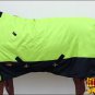 66" HILASON 1200D WINTER WATERPROOF POLY TURNOUT HORSE BLANKET LIME GREEN