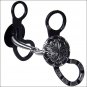 METALAB SANTA FE DAISY SNAFFLE HORSE BIT CLASSIC ANTIQUE FINISH ENGRAVED CONCHO