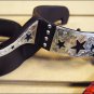 ANTIQUE BROWN MEN SPURS WITH ENGRAVED GERMAN SILVER TRIM AND CUTOUT STARS