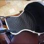 FLEECE SADDLE SEAT COVER WHITE WITH BLACK NEOPRENE BACK