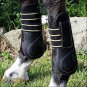MEDIUM PROFESSIONAL CHOICE VENTECH LEATHER OPEN FRONT HORSE JUMPING BOOTS BLACK