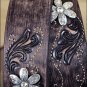 38 inch C20958 JUSTIN BROWN COUNTY DAISY WESTERN LEATHER LADIES BELT RHINESTONE