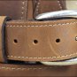 52IN. TAN 1.5in LEATHER RANGER BELT CLASSIC 3 PIECE STYLING MADE IN USA