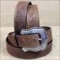 32 inch TONY LAMA BROWN LAYLA WESTERN LEATHER LADIES BELT WESTERN COWGIRL SHOW