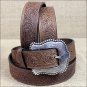 32 inch TONY LAMA BROWN LAYLA WESTERN LEATHER LADIES BELT WESTERN COWGIRL SHOW