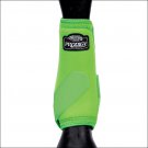 LIME GREEN WEAVER PRODIGY ATHLETIC HORSE LEG BOOTS TWO PACK MEDIUM