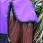 82" HILASON 600D WINTER WATERPROOF POLY TURNOUT HORSE BLANKET PURPLE BLACK