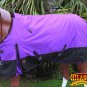 82" HILASON 600D WINTER WATERPROOF POLY TURNOUT HORSE BLANKET PURPLE BLACK