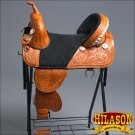 T101BZS-F CLASSIC HILASON TREELESS WESTERN TRAIL BARREL RACING LEATHER SADDLE 15