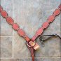 NEW HILASON LEATHER HORSE   BREAST COLLAR WESTERN TACK MAHOGANY