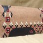 FEP282 MADE IN USA HILASON WESTERN WOOL FELT SADDLE BLANKET PAD BEIGE BLACK