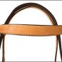 HILASON WESTERN LEATHER DRAFT HORSE BRIDLE HEADSTALL W/ REINS TAN