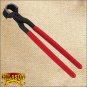 14 INCHES STANDARD HORSESHOE NAIL PULLER WITH RED COVERED HANDLE