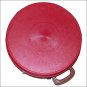 MEDIUM HILASON WESTERN HORSE TACK MOLDED HEAVY DUTY ABS ROPE CAN RED