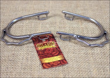 HILASON STAINLESS STEEL LADIES BUMPER SPURS WITH SPUR STRAP LOOPS