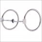HILASON STAINLESS STEEL RING BIT THIN SQUARE TWISTED WIRE SNAFFLE MOUTH