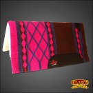 MADE IN USA FE147 HILASON WESTERN WOOL SHOCK BUSTER SADDLE BLANKET PAD PINK