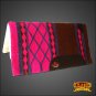 MADE IN USA FE147 HILASON WESTERN WOOL SHOCK BUSTER SADDLE BLANKET PAD PINK