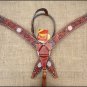 HILASON WESTERN LEATHER HORSE BRIDLE HEADSTALL BREAST COLLAR RHINESTONES INLAY