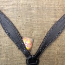 S464 HILASON WESTERN LEATHER HORSE BREAST COLLAR - BLACK
