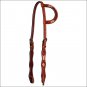 CIRCLE Y 5/8 IN. REGULAR OIL ONE EAR HORSE HEADSTALL WITH RAWHIDE BUTTONS