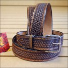 32" HILASON HAND MADE BUFFALO HIDE LEATHER HEAVY DUTY STICHED GUN HOLSTER BELT