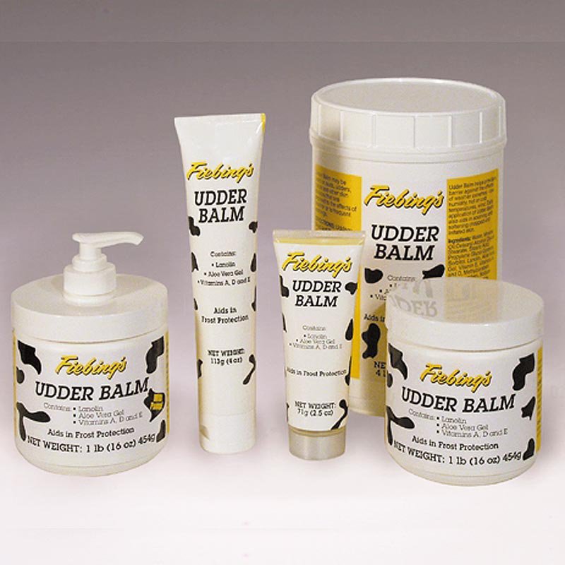 FIEBING'S LANOLIN ALOE VERA VITAMIN A D E UDDER BALM 1LB/4LB/4 OZ