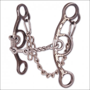 CLASSIC EQUINE BARREL BIT SHORT SHANK THICK TWISTED MOUTH WIRE