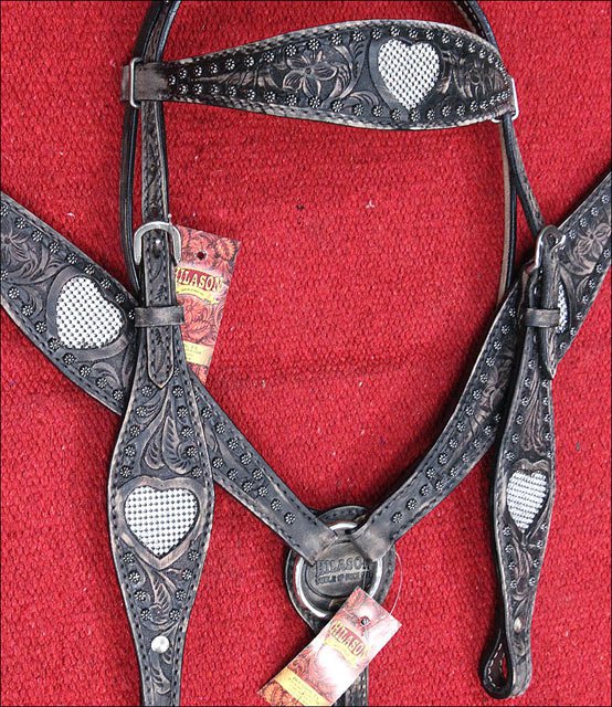 HILASON Western Leather Horse Tack Set avec Haiti HILASON Western Leather Horse Tack Set avec Haiti