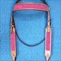 HILASON WESTERN LEATHER HORSE BRIDLE HEADSTALL TAN W/ PINK INLAY