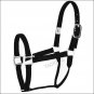BLACK HILASON VINTAGE 1 INCH YEARLING SMALL HORSE SIZE FLAT NYLON HORSE HALTER