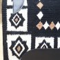 MADE IN USA F299 HILASON WESTERN WOOL FELT SADDLE BLANKET PAD BLACK WHITE