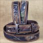 42 INCH WESTERN TACK NOCONA MOSSY OAK BROWN LEATHER MENS BELT
