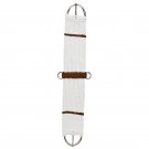 34 inch WEAVER LEATHER HORSE TACK WHITE RAYON 15 STRAND CINCH